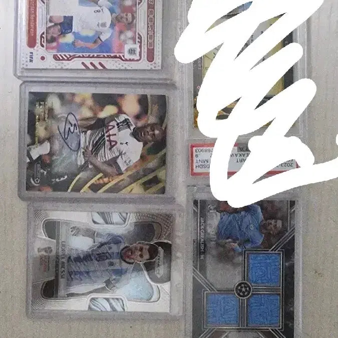 [BUNJANG] Football Cards Bundle (Messi, Jack Grealish) / 축구카드,메시카드 및 4장