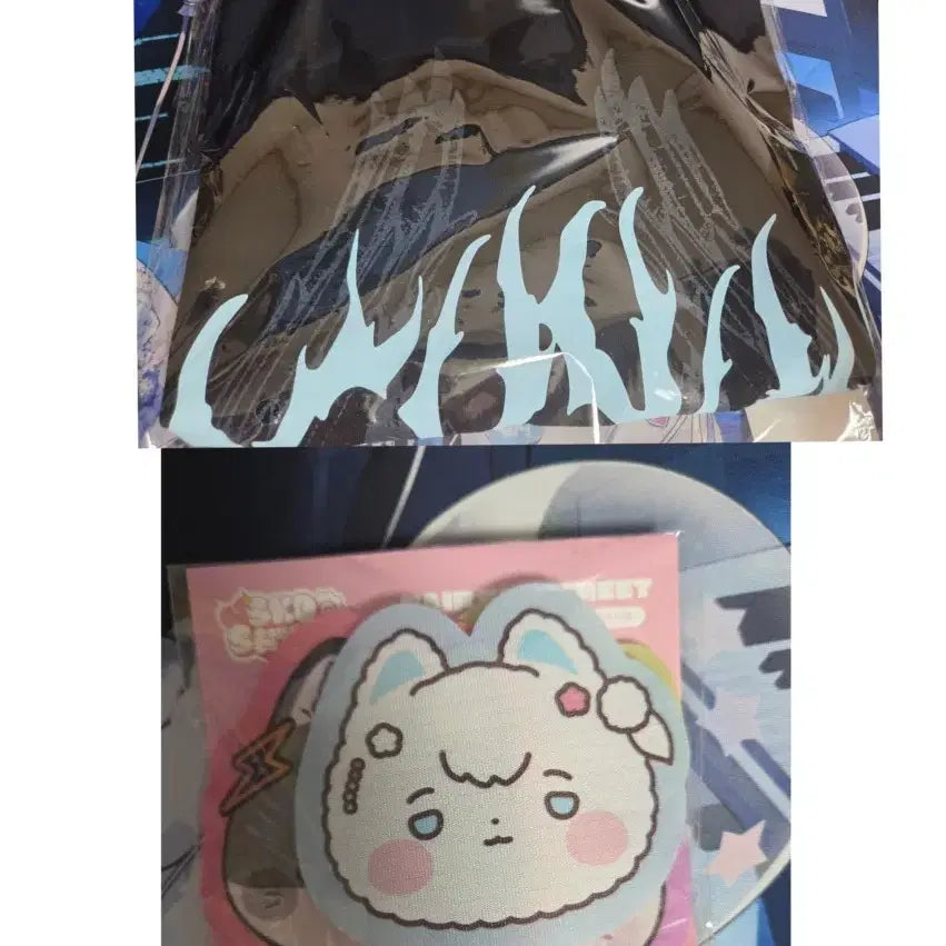 [BUNJANG] SCOCHISM Iro Cloud Short Sleeve T-Shirt & Hair Sheet Set / 스코시즘 이로 클라우드 반팔티셔츠 스코시즘 헤어시트 양도