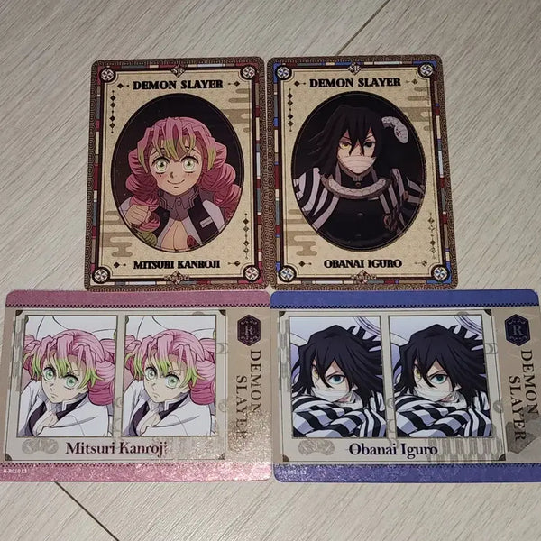 [BUNJANG] Demon Slayer: Kimetsu no Yaiba Kayu Card 4-Piece Bundle (Mitsuri Kanroji, Obanai Iguro) / 귀멸의 칼날 카유 카드 4종 일괄 (칸로지 미츠리, 이구로 오바나이)