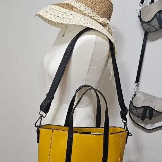[BUNJANG] Valent Polo Yellow Grey Crossbody Shoulder Bag Bundle Set / 발렌폴로 옐로우  그레이 백. 일괄