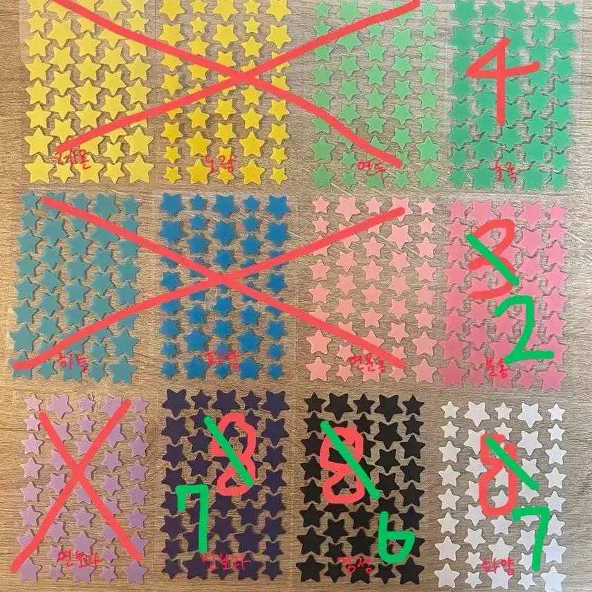 [BUNJANG] Star Shaped Pimple Patches (Set of 5, Color Choice Available) / 별모양 여드름 패치 (5장 가격, 색상 선택)