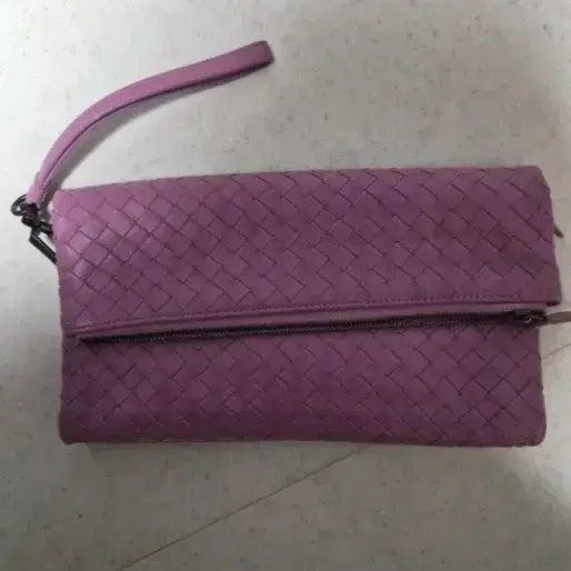 [BUNJANG] Bottega Veneta Intrecciato Clutch Bag Purple / 보테가베네타 인트레치아토 클러치 백 퍼플