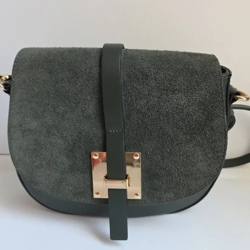 [BUNJANG] Couronne Bourse In Pelle Suede Mix Leather Shoulder Bag / 쿠론 보르세 인 펠레 스웨이드 믹스 가죽 숄더백