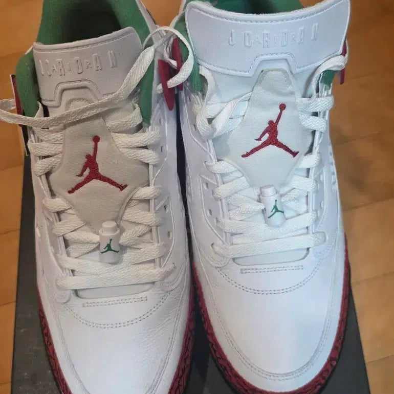 [BUNJANG] Nike Jordan Spizike G Golf Shoes White Red Green 300mm / 미착용새상품) 조던 골프화  300mm