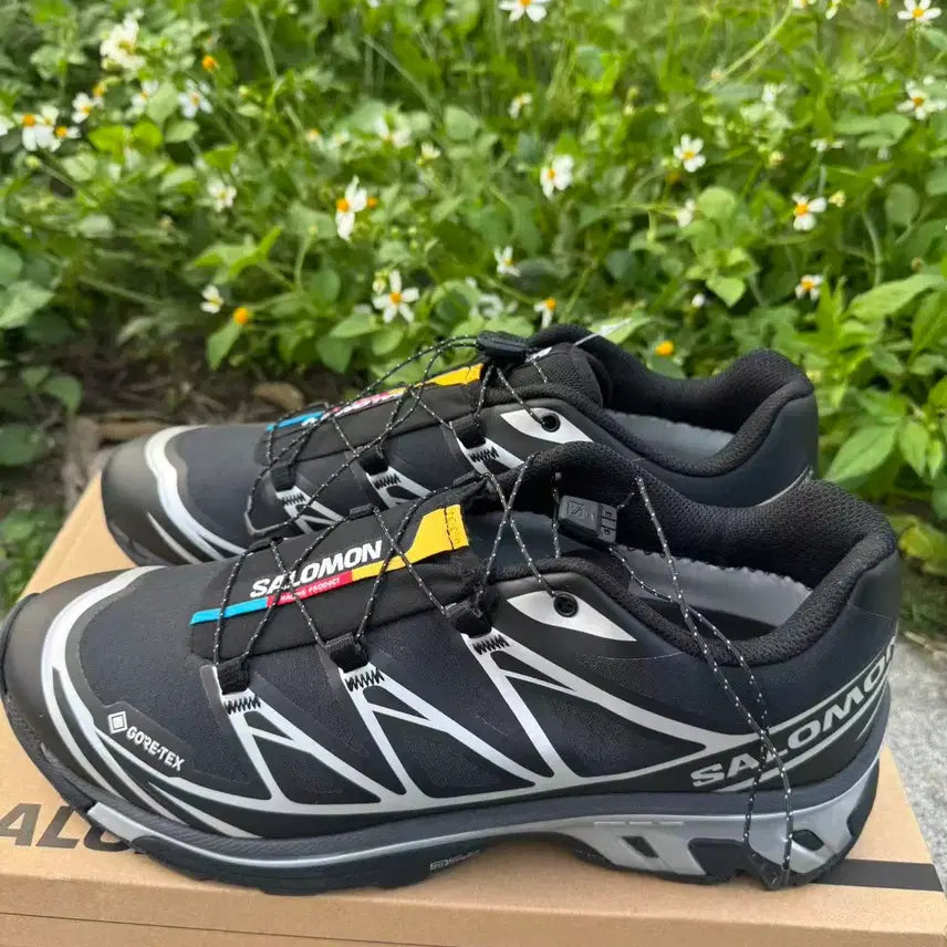[BUNJANG] Salomon XT-6 Gore-Tex Black Silver Running Shoes / 살로몬 XT-6 고어텍스 블랙 실버 290MM