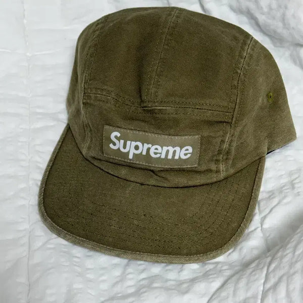 [BUNJANG] Supreme Washed Chino Twill Camp Cap Khaki / 희귀 새상품 26ss 슈프림 워시드 캠프캡 카키
