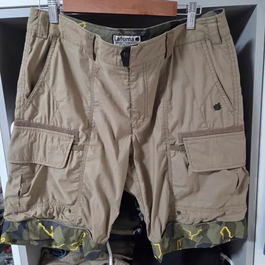 [BUNJANG] Lafuma Camouflage Cargo Shorts / 라푸마 카모플라주 카고 반바지