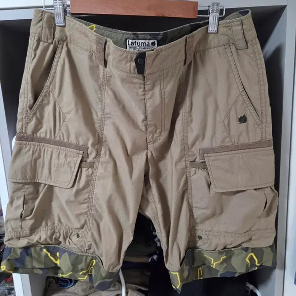 [BUNJANG] Lafuma Camouflage Cargo Shorts / 라푸마 카모플라주 카고 반바지