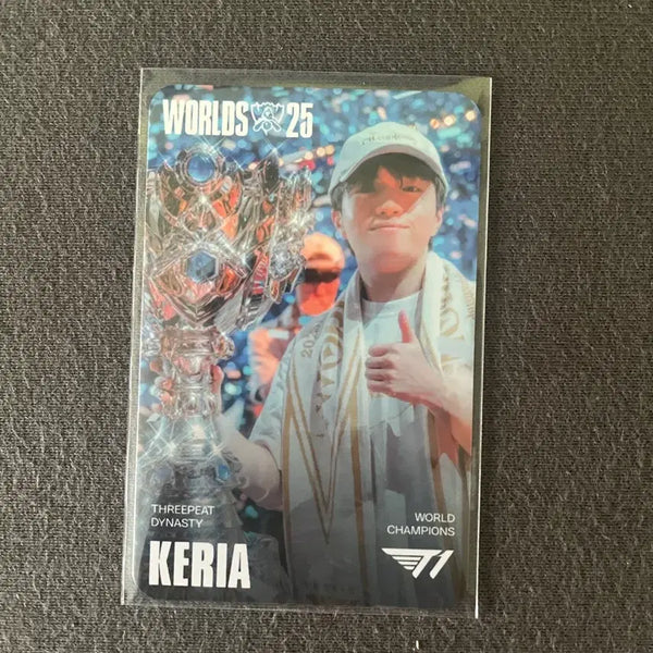 [BUNJANG] T1 Keria Photocard Worlds 2025 / MSI 팬페스타 lol worlds 25 T1 케리아 포토카드
