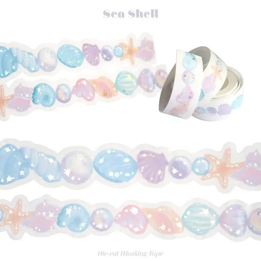 [BUNJANG] Stickers Die-cut Washi Tape Sea Shell / 스티커스 다이컷 마테띵 sea shell 바다조개