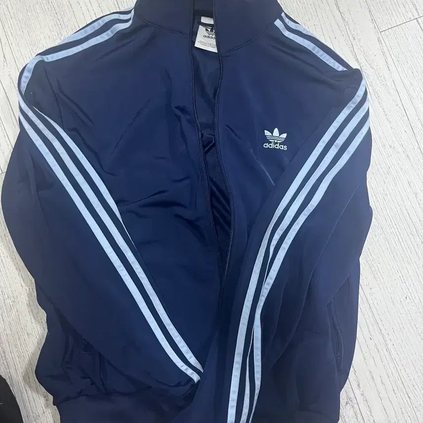 [BUNJANG] Adidas Firebird Jersey Sky Blue Navy / 아디다스 파이어버드 져지 스카이블루 네이비