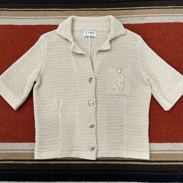 [BUNJANG] TIME Half Sleeve Cardigan / 타임 반팔 가디건