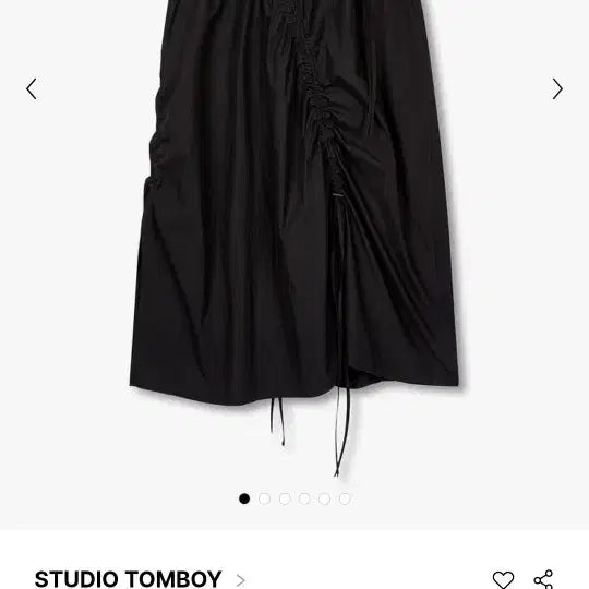 [BUNJANG] Studio Tomboy Asymmetric Shirring Sleeveless Dress / 스튜디오 톰보이 어시메트릭 셔링 슬리브리스 원피스