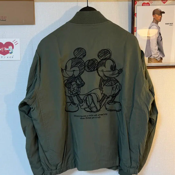 [BUNJANG] GU x Undercover Mickey MA-1 Flight Jacket / GU x 언더커버 미키 MA-1 항공 자켓