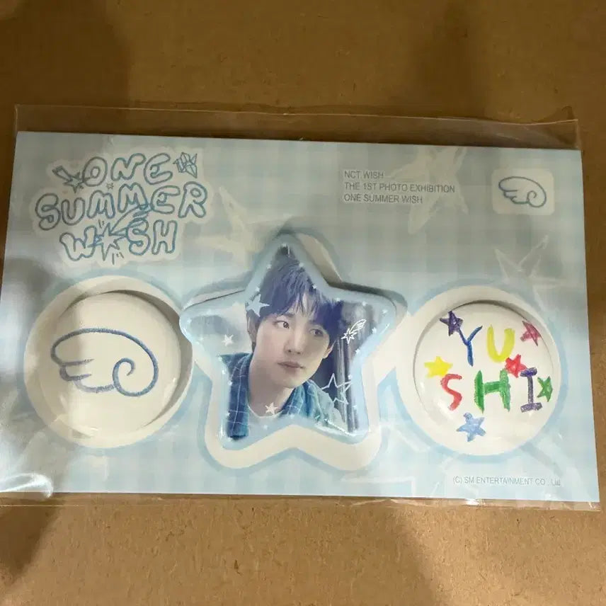 [BUNJANG] NCT WISH Exhibition Sealed Pin Button Yuushi / 엔시티 위시 전시회 미개봉 핀버튼 유우시