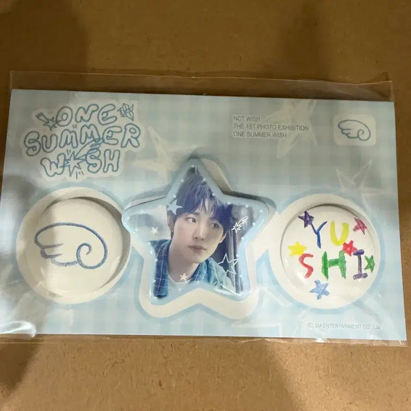 [BUNJANG] NCT WISH Exhibition Sealed Pin Button Yuushi / 엔시티 위시 전시회 미개봉 핀버튼 유우시