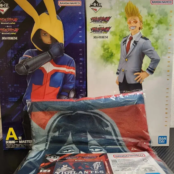 [BUNJANG] My Hero Academia Vigilantes A, C, E Prize Big Towel & Figures Set (Sealed) / 미개봉) 히로아카 비질란테 a상+c상+e상 빅타올