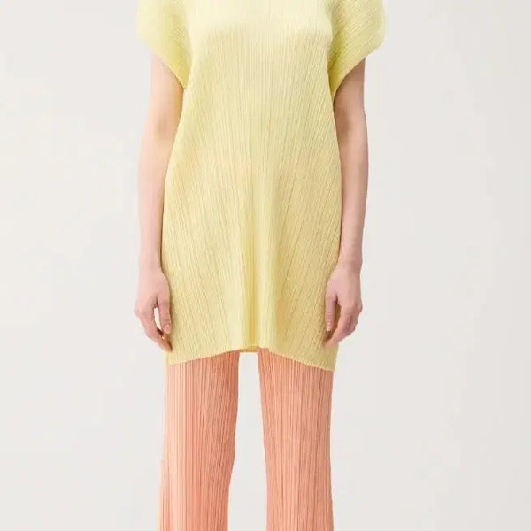 [BUNJANG] Pleats Please Short Sleeve Tunic Black / 플리츠플리즈 반소매튜닉 블랙