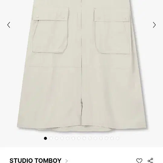 [BUNJANG] Studio Tomboy Cargo Pocket Sleeveless Maxi Dress / 스튜디오 톰보이 카고 포켓 슬리브리스 원피스