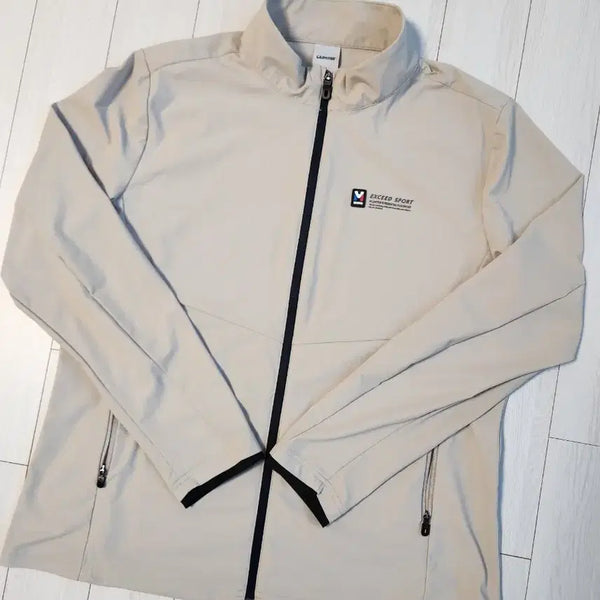 [BUNJANG] M Limited Beige Spandex Training Zip-Up Jersey XXL / 새상품급) 엠리밋 베이지 스판 트레이닝 집업 저지 사이즈110 xxl
