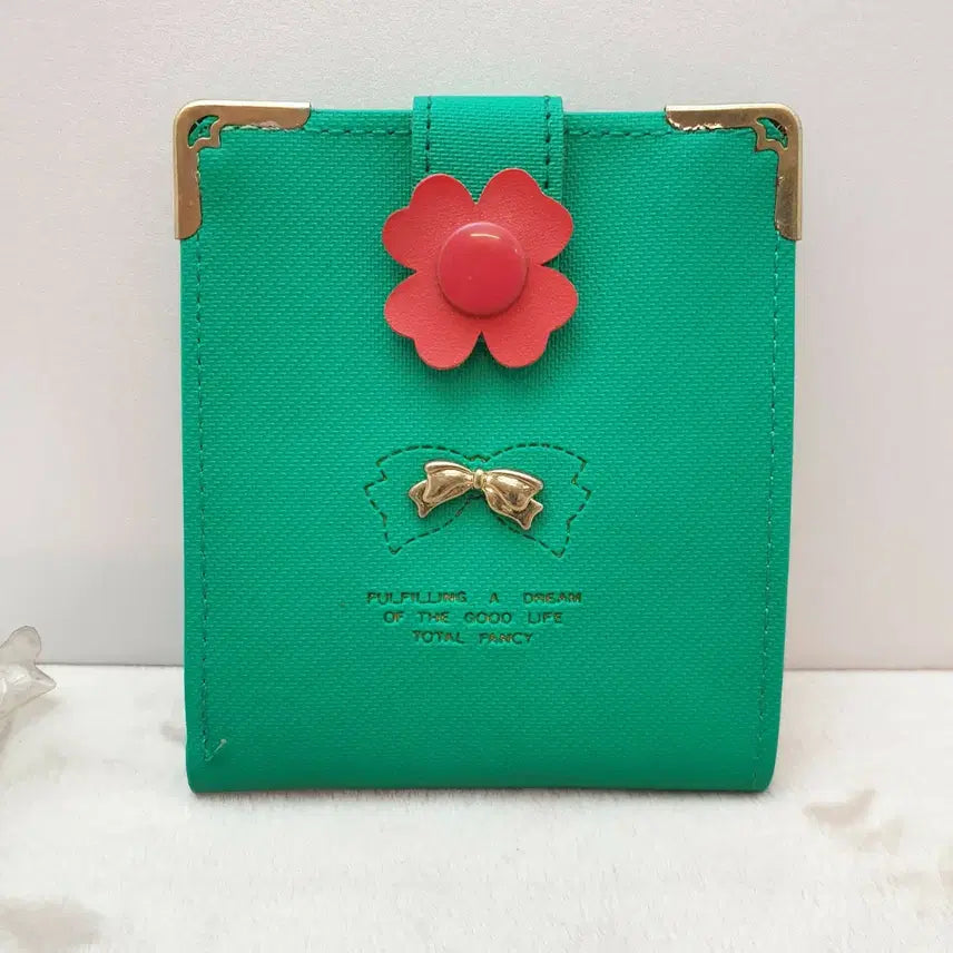 [BUNJANG] Total Fancy 90s Flower Ribbon Wallet Pouch / 90년대 토탈팬시 꽃 리본 지갑 반지갑 파우치 고전 Y2K