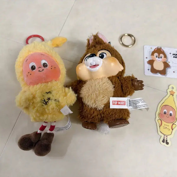 [BUNJANG] POP MART Disney Chip 'n' Dale Little Star Figure Keychain / 팝마트 디즈니 칩앤데일 키링 작은별 인형 키링 사용감있음