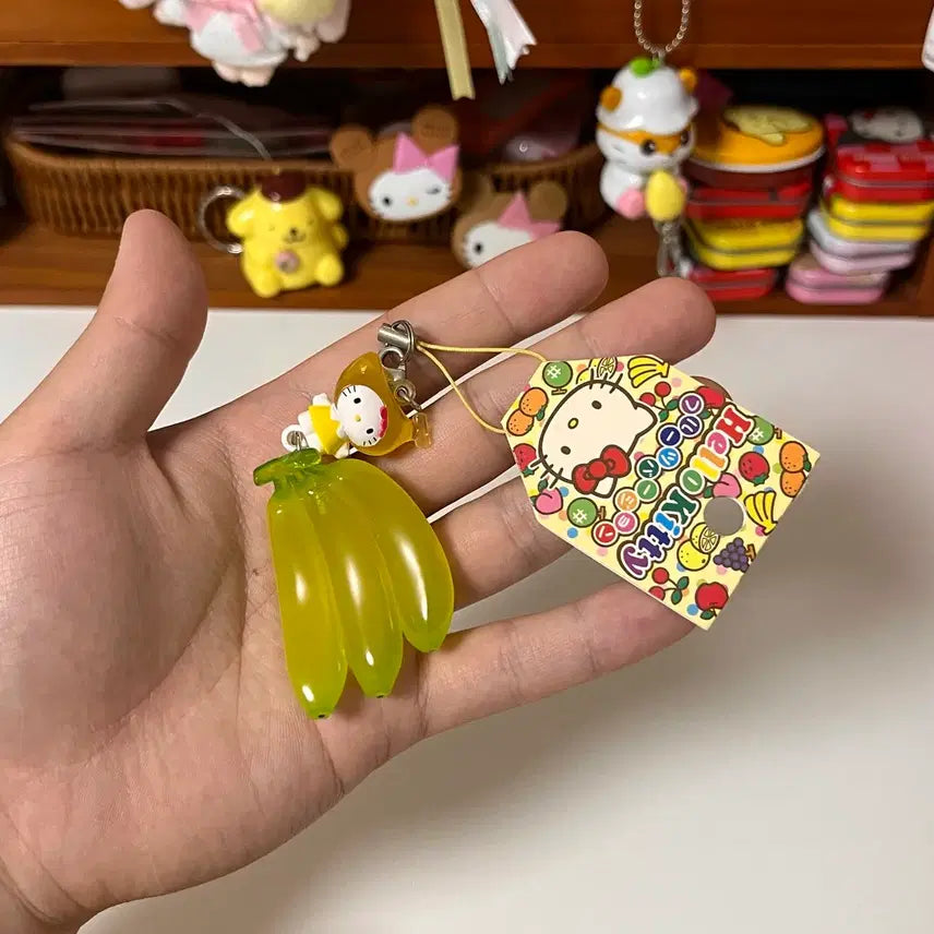 [BUNJANG] Classic Hello Kitty Banana Strap / 고전키티 과일키티 바나나 키티 스트랩