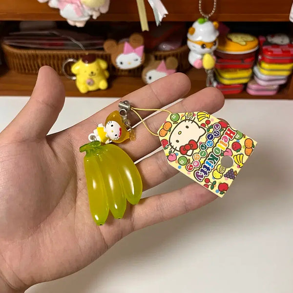 [BUNJANG] Classic Hello Kitty Banana Strap / 고전키티 과일키티 바나나 키티 스트랩