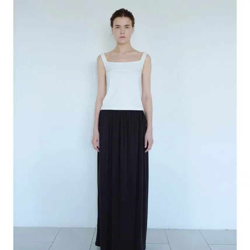 [BUNJANG] TEXTROOM Cloud Shirring Skirt (Charcoal) / TEXTROOM 택스트룸 Cloud Shirring skirt (차콜)