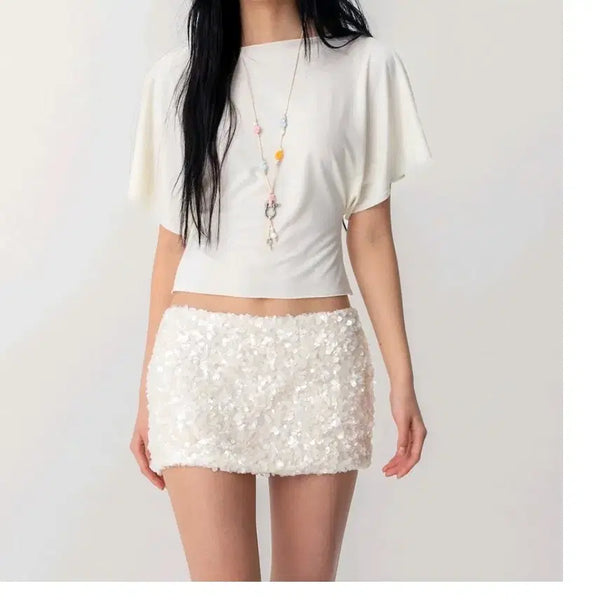 [BUNJANG] Glony Core Half T-Shirt Ivory / 글로니 코어 하프 티  아이보리