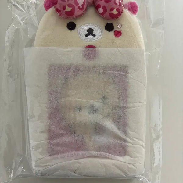 [BUNJANG] Rilakkuma Korilakkuma "Gyaru Leopard Ribbon" Photocard Holder / 코리락쿠마 가득 포카 홀더 갸루 레오파드 리본 리락쿠마 고전 문구