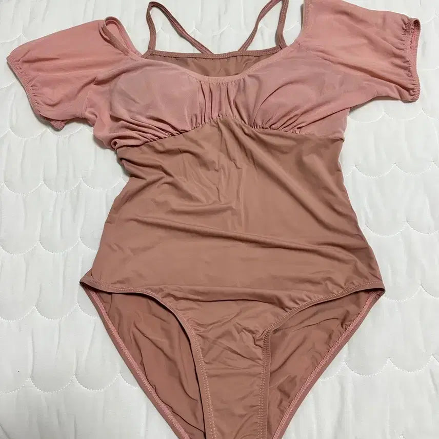 [BUNJANG] Rose Pink Ballet Leotard / (새제품) 로즈핑크 발레복 레오타드