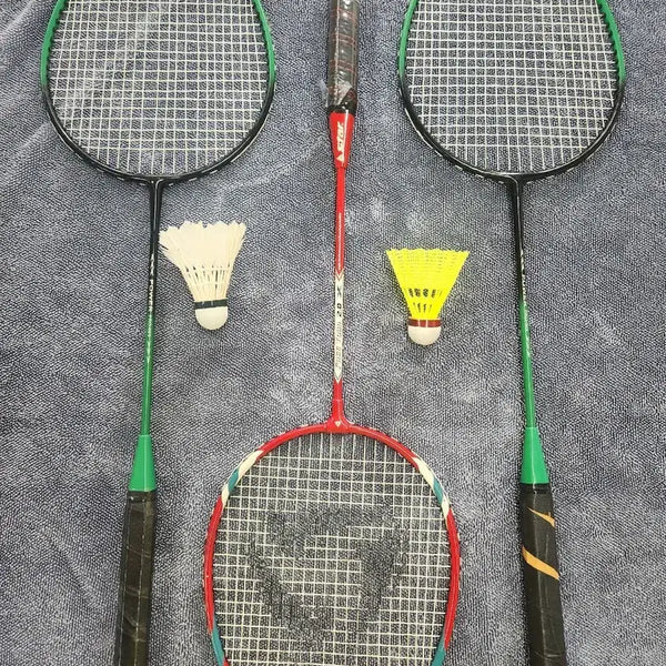 [BUNJANG] Nasso Power Pro 005 Badminton Rackets (2) and Star Racket (1) with Shuttlecock and Bag / 배드민턴 라켓
