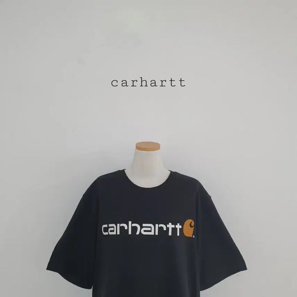 [BUNJANG] Carhartt Big Logo Short Sleeve T-Shirt Black / 세일)No.26071202 칼하트 빅로고 반팔티 블랙