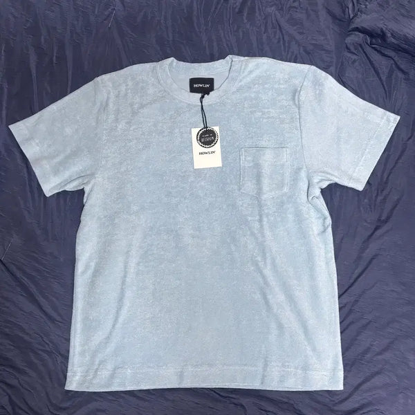 [BUNJANG] Howlin Fons Terry Short Sleeve T-Shirt - Sky Blue (Size M) / [새상품/M] 하울린 howlin Fons 테리 반팔 티셔츠