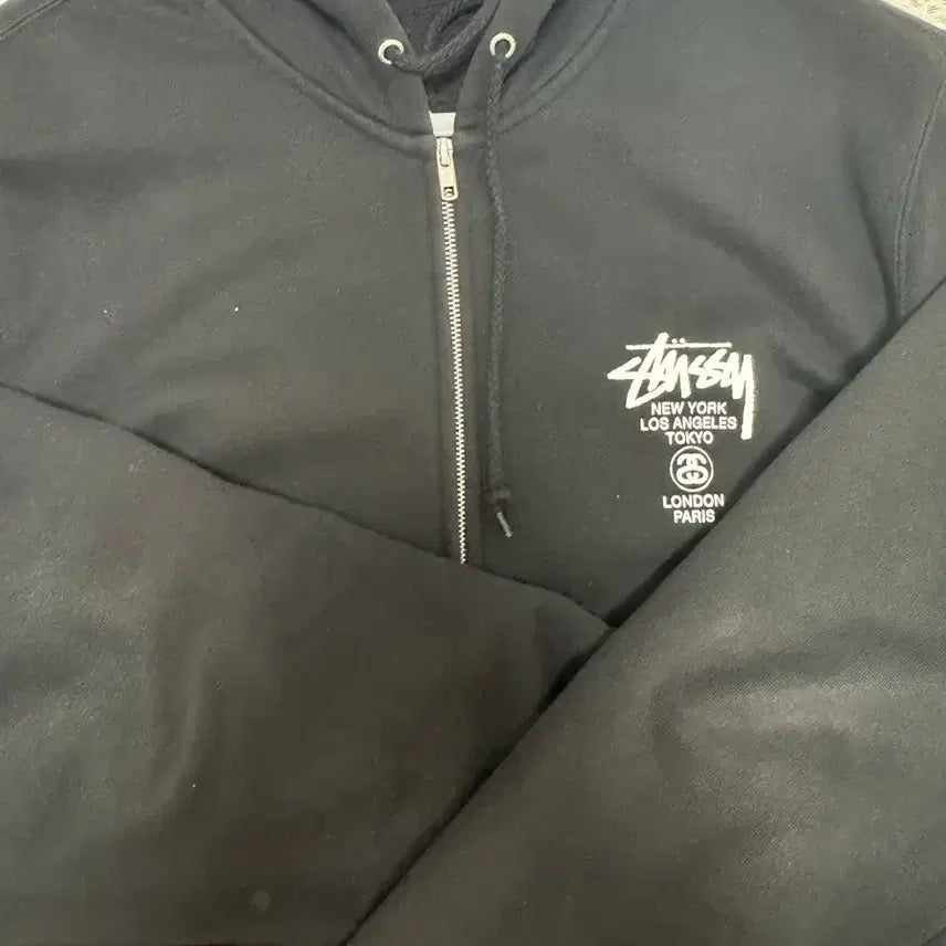 [BUNJANG] Stussy World Tour Hoodie Zip-up L / 스투시 월드투어 후드집업 L 정품