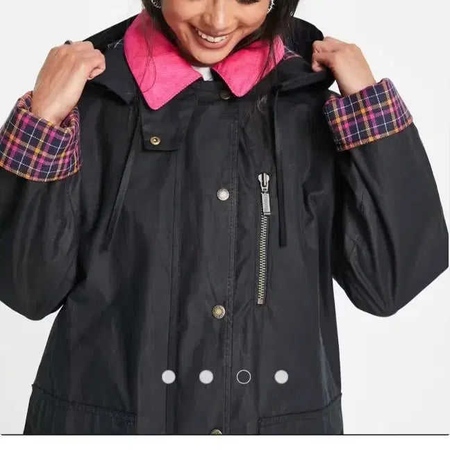 [BUNJANG] Barbour Beadnell Wax Jacket Pink UK 8 / Barbour 바버 비드넬 왁스 자켓 핑크 UK8