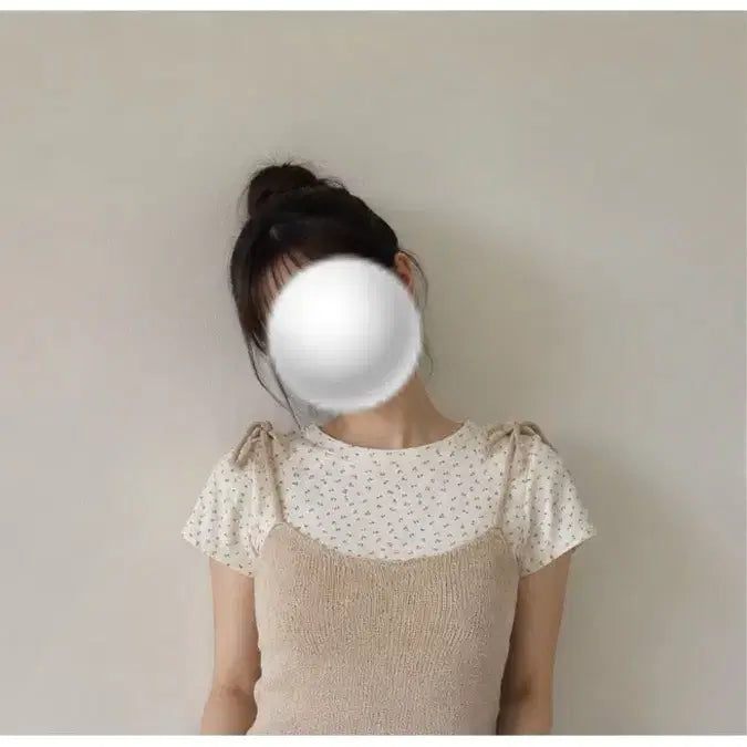 [BUNJANG] Bustier + Cropped T-Shirt Set / 뷔스티에 + 반크롭티 세트