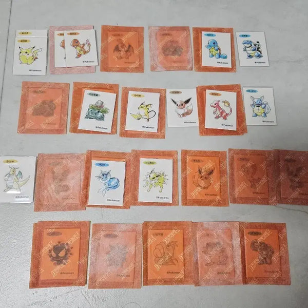 [BUNJANG] Pokemon 30th Anniversary Artwork Stickers / 30주년 포켓몬 아트워크 피카츄 포함 띠부씰들 판매 해요