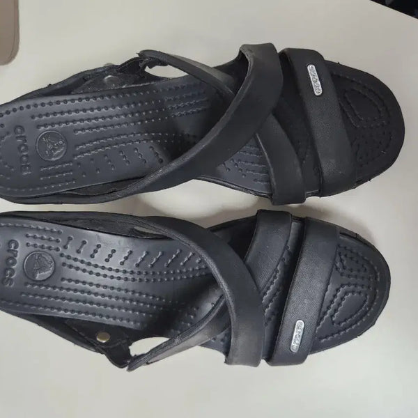 [BUNJANG] Crocs Cypress Hill Women's Sandals Black Size 240 / 크록스 싸이프러스힐 240 여성 샌들 블랙