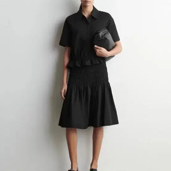 [BUNJANG] COS Smocking A-Line Skirt Size 34 / 코스 스모킹 에이라인 스커트 34