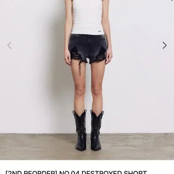 [BUNJANG] L'EGARNET Black Denim Shorts / 르가넷 L'EGARNET 데님 숏 팬츠 블랙