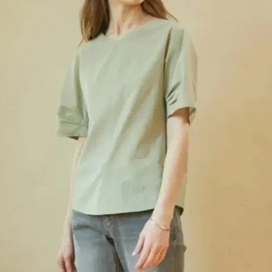 [BUNJANG] Hazzys Women's Relaxed Fit Crinkle Blouse / 헤지스 여성 바스락 블라우스