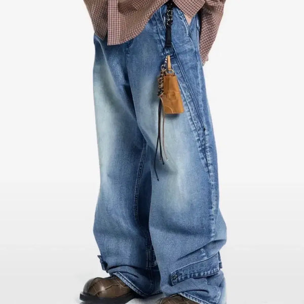 [BUNJANG] Bonbat Bold Incision Wide Jeans / 본바트 bold incision wide jean