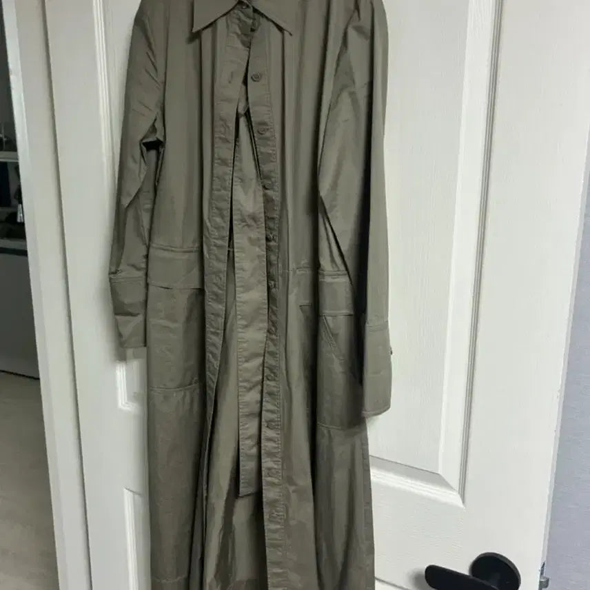 [BUNJANG] COS Khaki Long Trench Cuff Dress / COS 카키 롱 트렌치 커프스 원피스