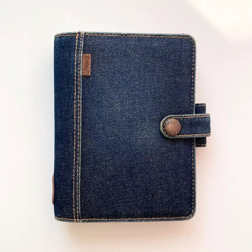 [BUNJANG] Filofax Denim A7 6-Ring Diary with Inserts / 파일로팩스 데님 A7 6공 다이어리