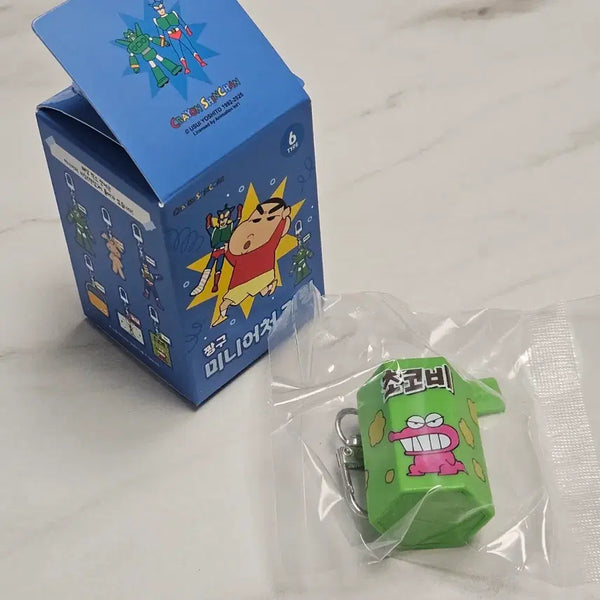 [BUNJANG] Crayon Shin-chan Miniature Random Keychain Chocobi Figure Set / 짱구 미니어처 랜덤 키링 초코비 피규어 확정