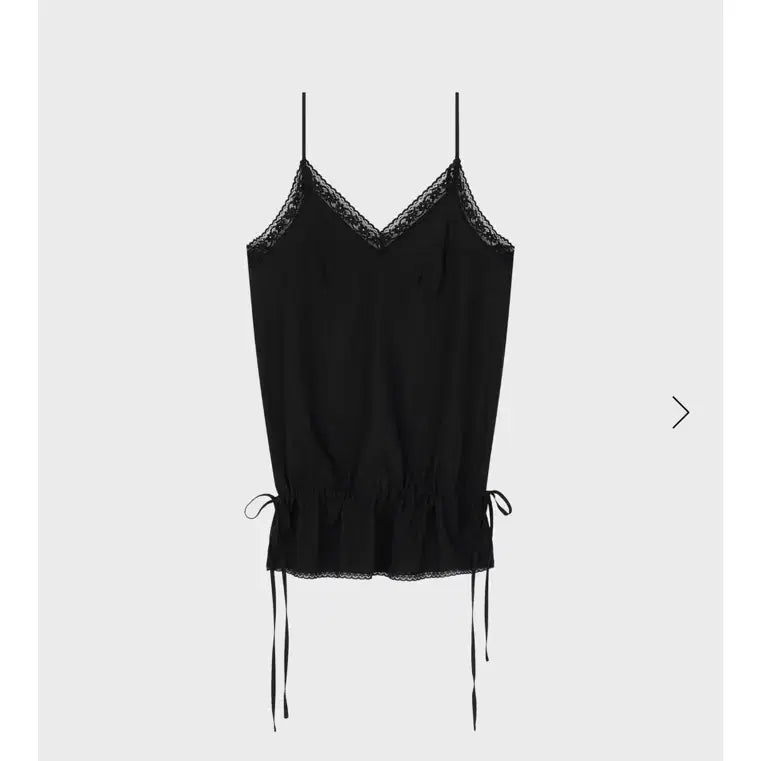 [BUNJANG] PR LUM Lace Chemise Black / PR 피알룸 레이스 케미 블랙 1회착