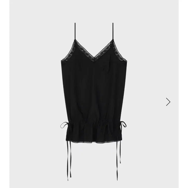 [BUNJANG] PR LUM Lace Chemise Black / PR 피알룸 레이스 케미 블랙 1회착