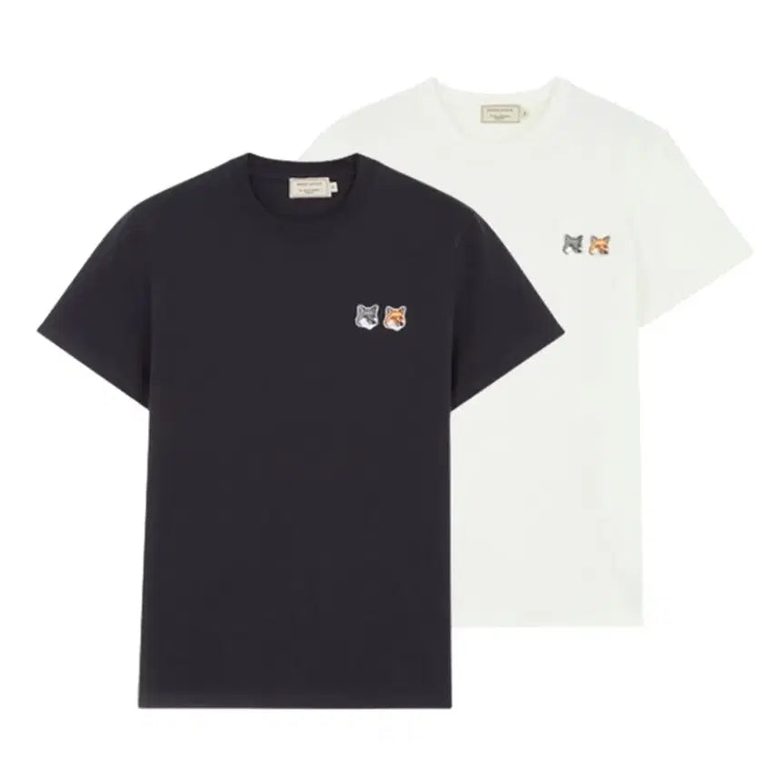 [BUNJANG] Maison Kitsuné Double Fox Head Short Sleeve T-Shirt / 정품/새상품) 메종 키츠네 더블 폭스 헤드 반팔 티셔츠 (남녀공용)